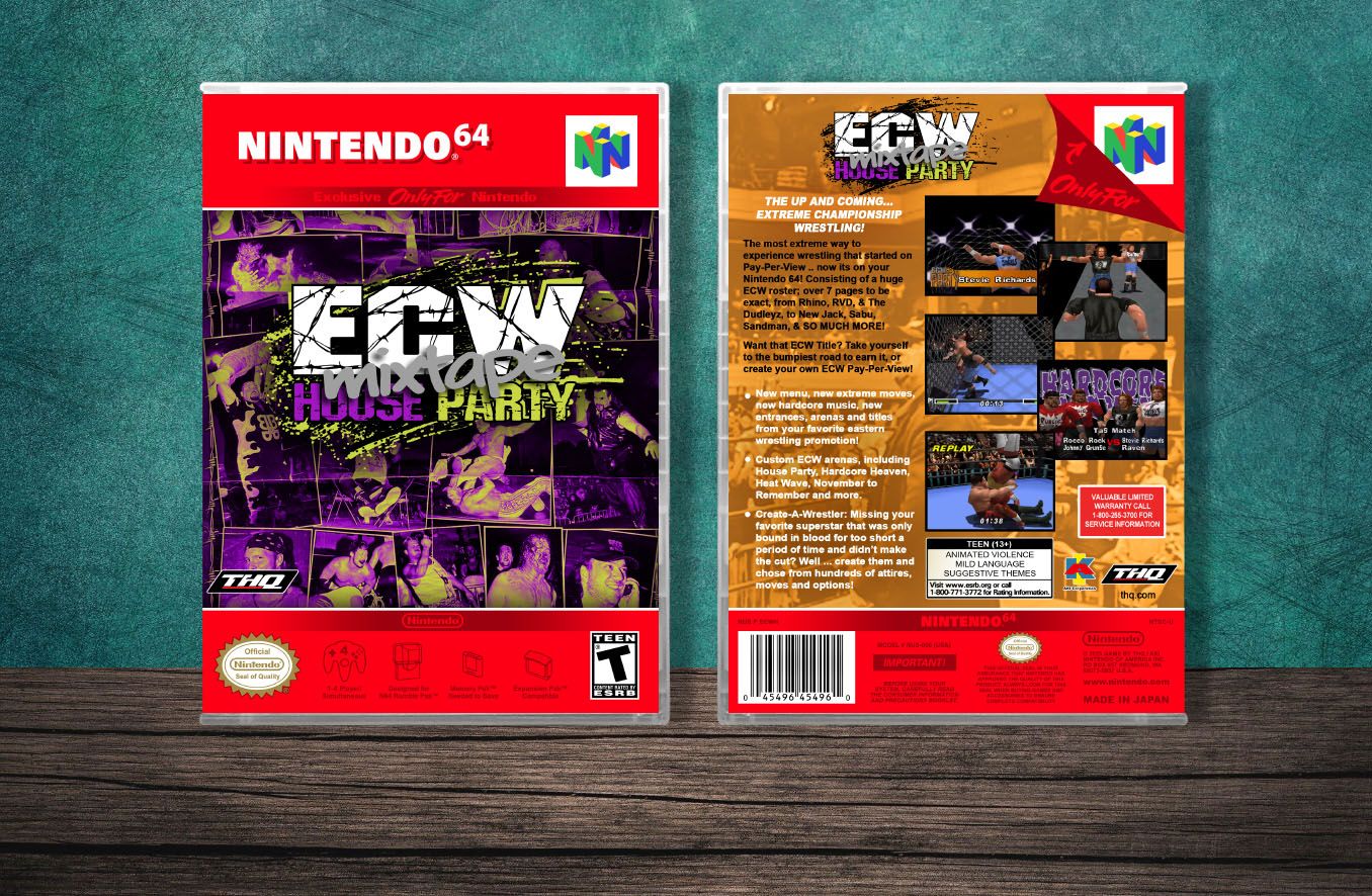 ECW House Party Mixtape, Case Color: CLEAR (Transparent)