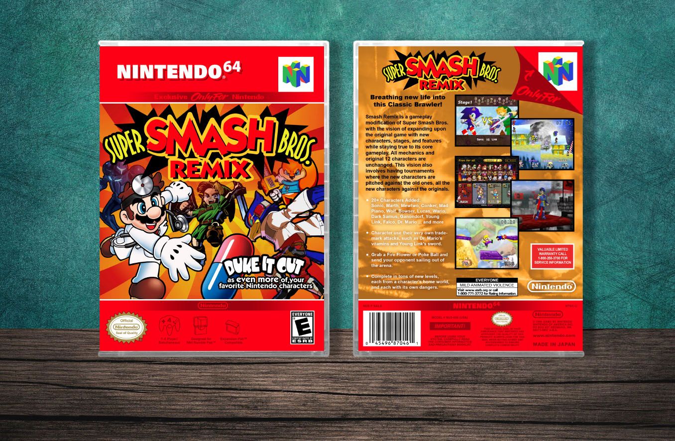 Super Smash Bros. Remix, Case Color: CLEAR (Transparent)