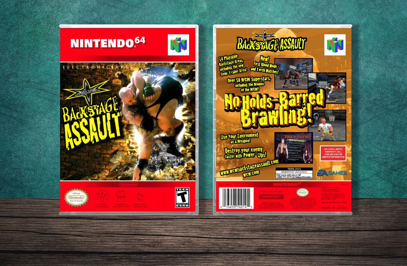 WCW Backstage Assault, Case Color: CLEAR (Transparent)