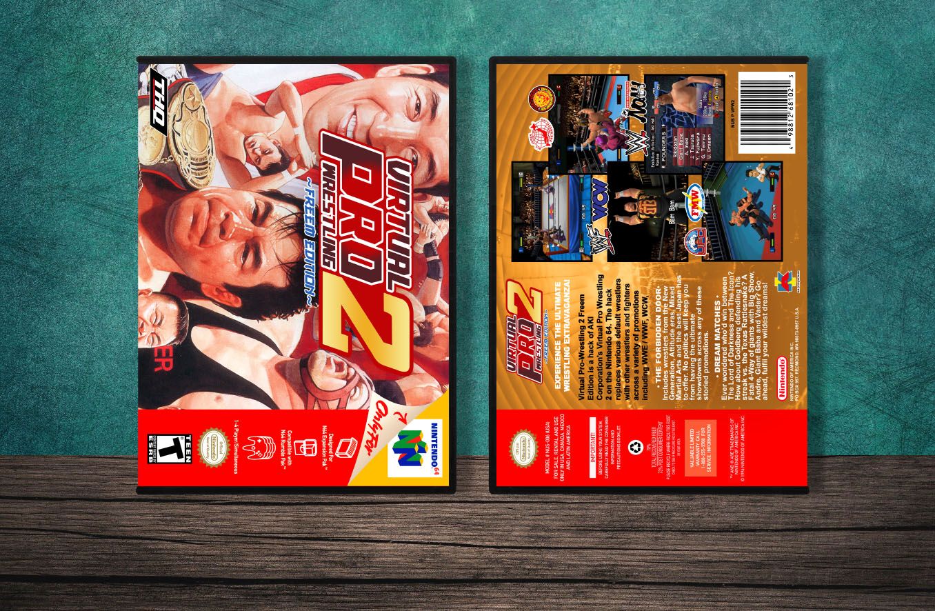 Virtual Pro Wrestling 2: Freem Edition, Case Color: DARK GREY (OEM DS CASE COLOR)