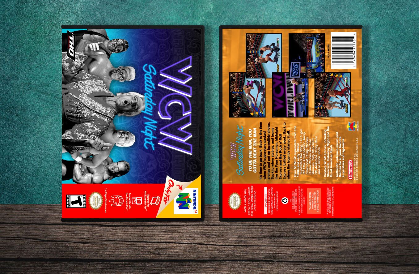 WCW Saturday Night, Case Color: DARK GREY (OEM DS CASE COLOR)