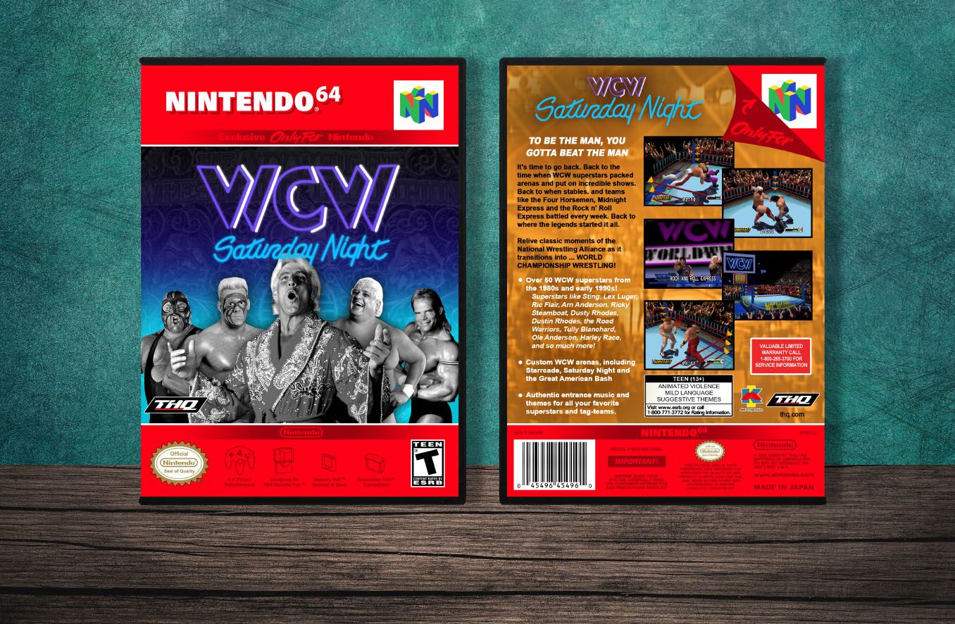 WCW Saturday Night, Case Color: DARK GREY (OEM DS CASE COLOR)