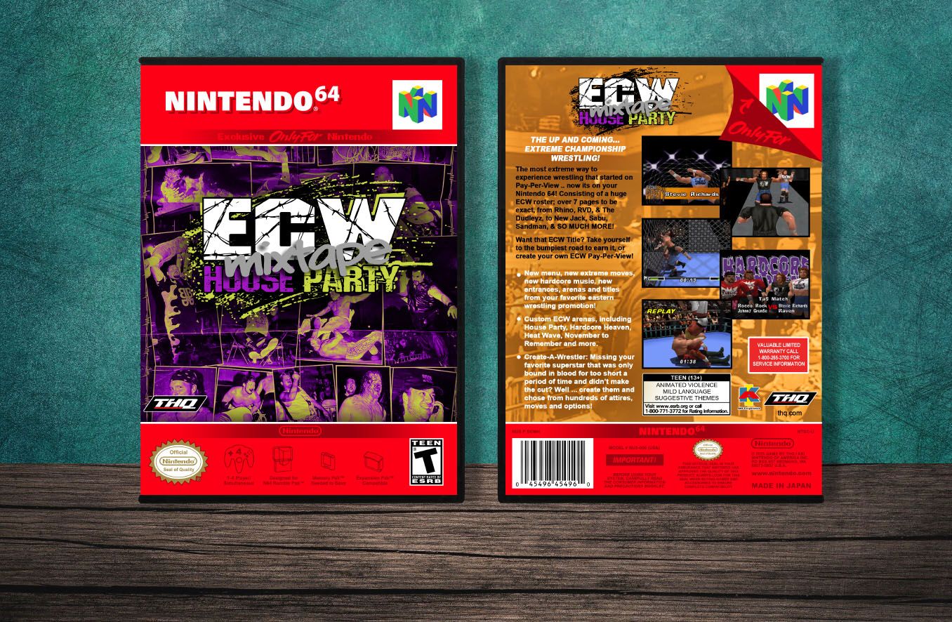 ECW House Party Mixtape, Case Color: DARK GREY (OEM DS CASE COLOR)
