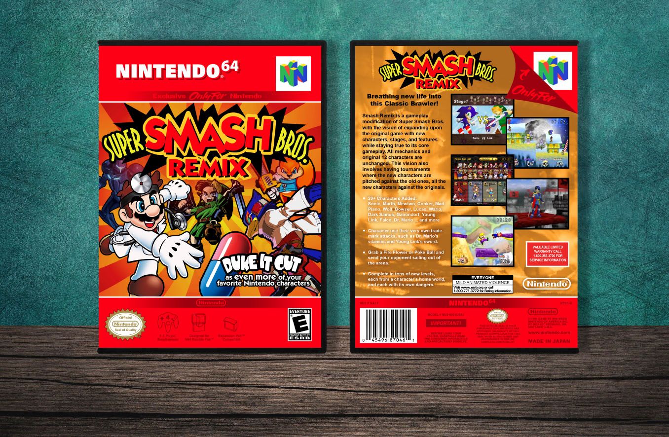 Super Smash Bros. Remix, Case Color: DARK GREY (OEM DS CASE COLOR)