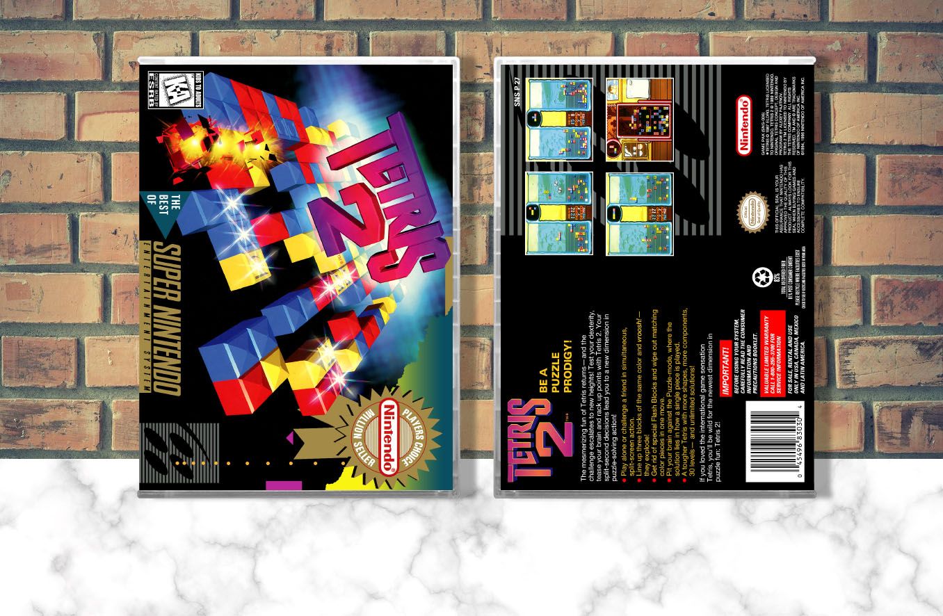 Tetris 2 (PC), Case Color: CLEAR (Transparent)