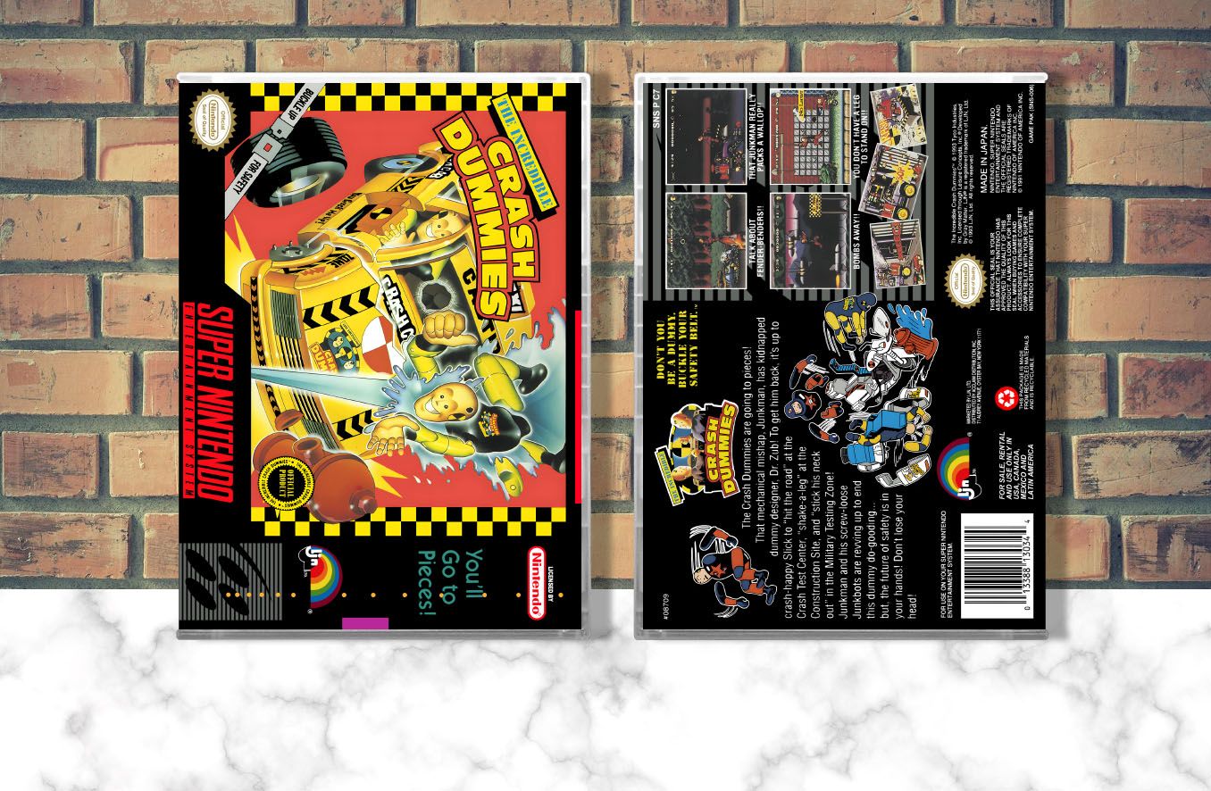 Incredible Crash Dummies, The, Case Color: CLEAR (Transparent)