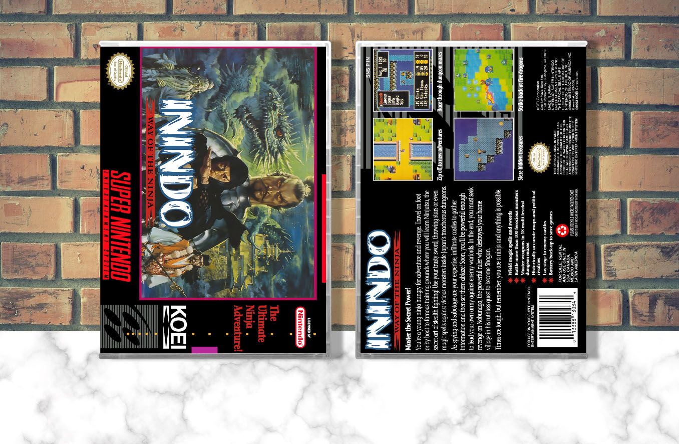 Inindo: Way of the Ninja, Case Color: CLEAR (Transparent)