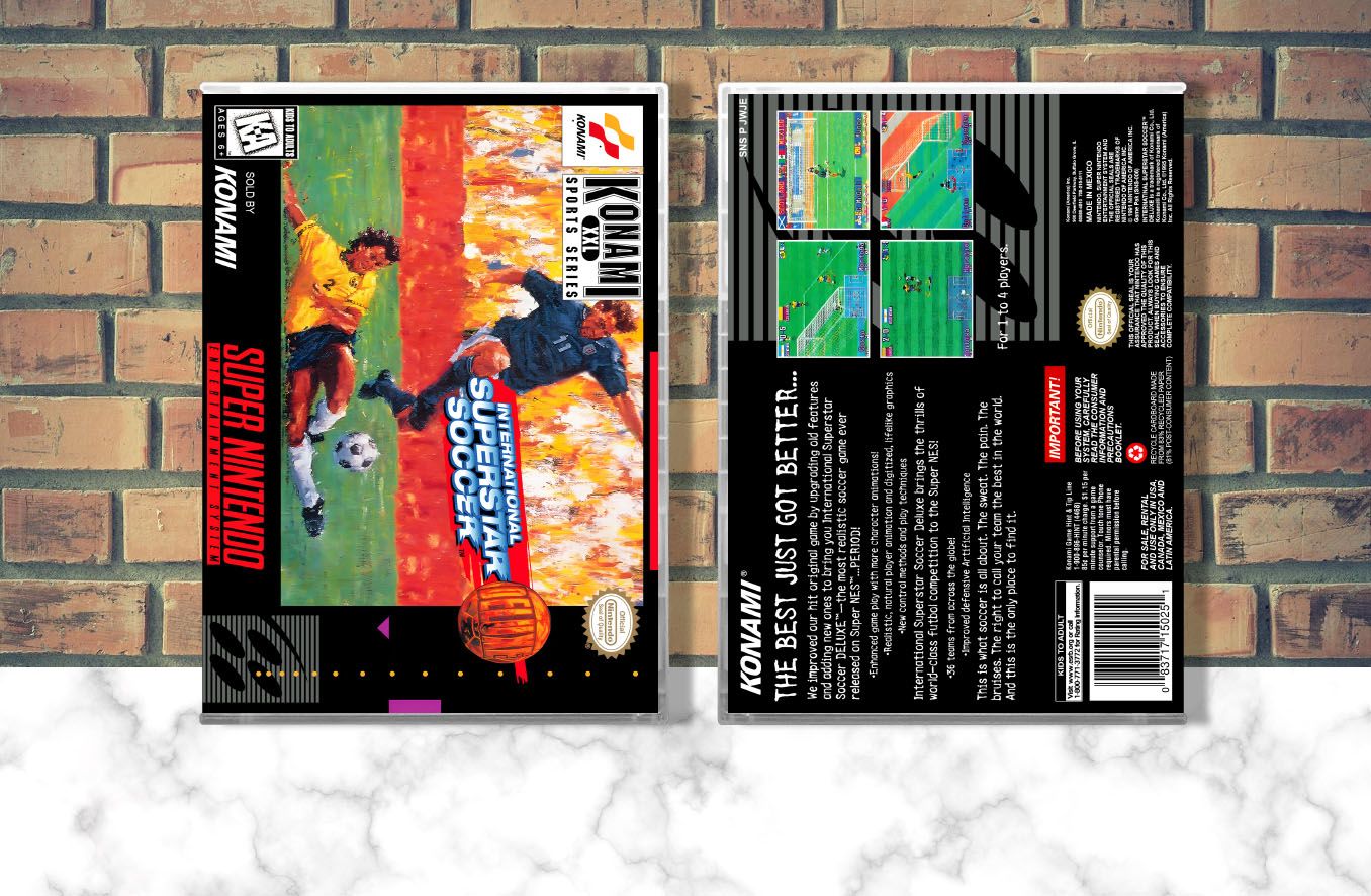 International Superstar Soccer Deluxe, Case Color: CLEAR (Transparent)