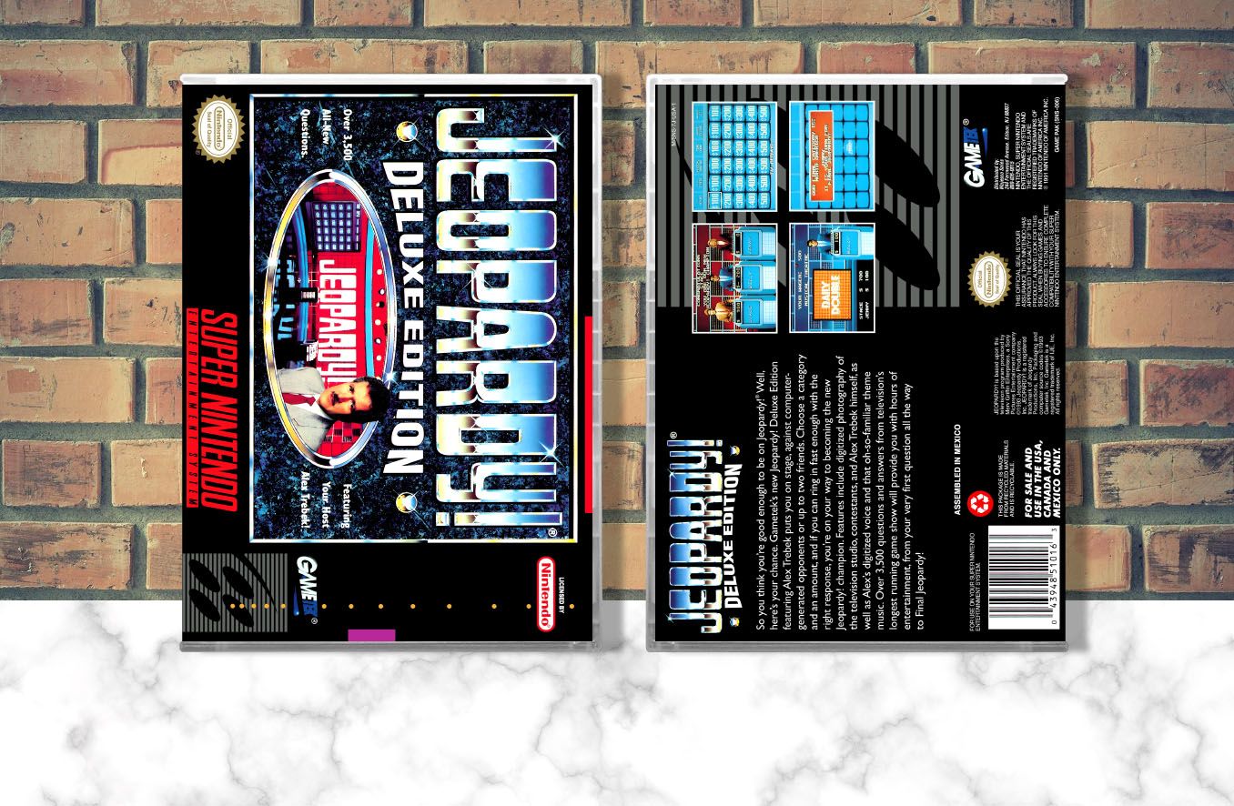 Jeopardy! Deluxe Edition, Case Color: CLEAR (Transparent)