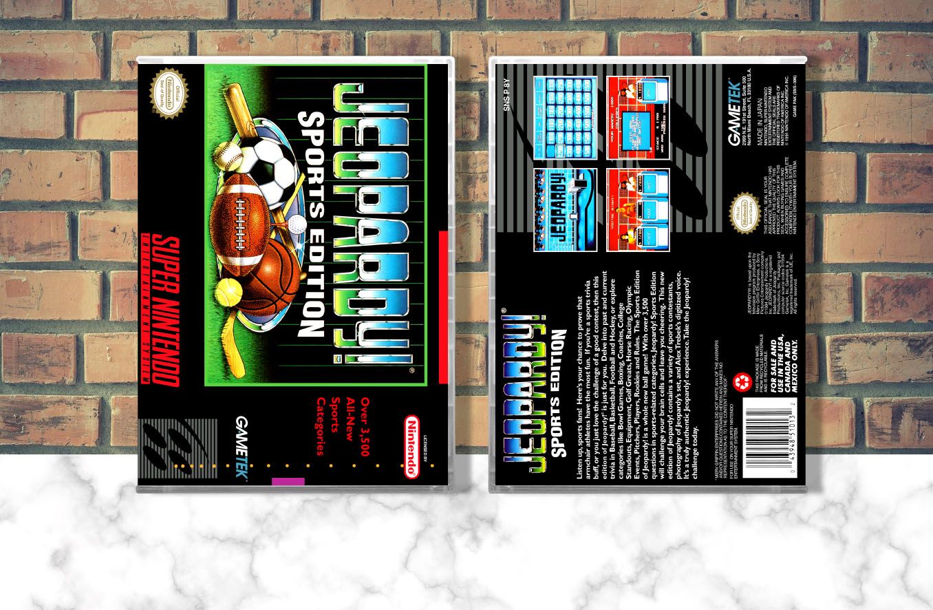 Jeopardy! Sports Edition, Case Color: CLEAR (Transparent)