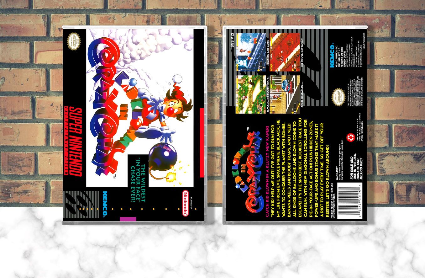 Kid Klown in Crazy Chase, Case Color: CLEAR (Transparent)