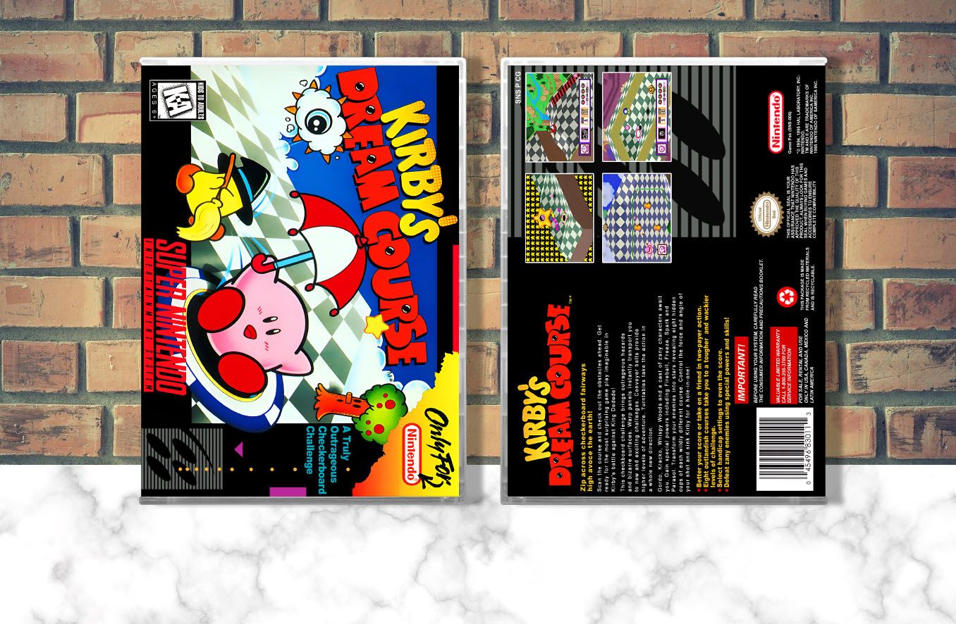 Kirby&#39;s Dream Course, Case Color: CLEAR (Transparent)