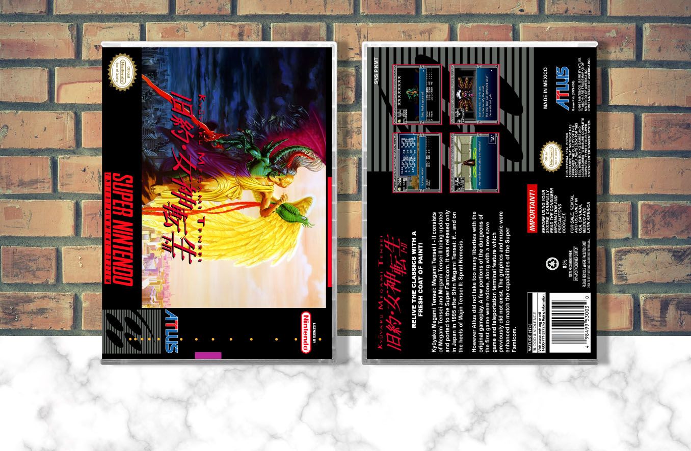 Kyuyaku Shin Megami Tensei I &amp; II, Case Color: CLEAR (Transparent)