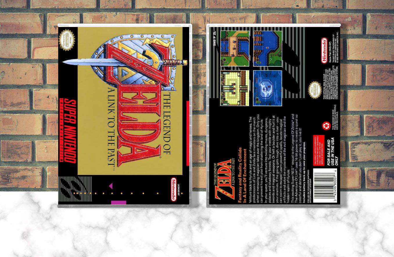 Legend of Zelda, The: A Link to the Past, Case Color: CLEAR (Transparent)