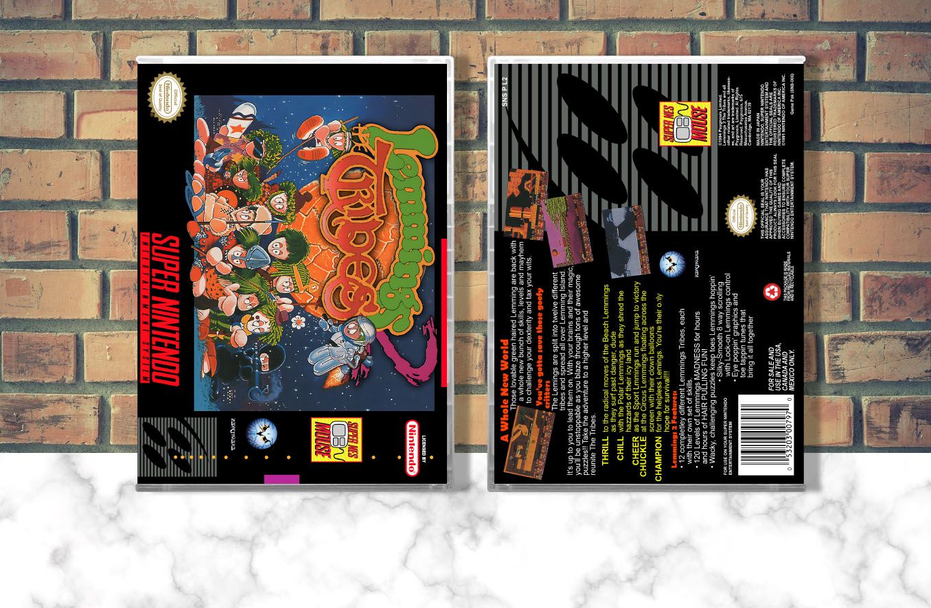 Lemmings 2: The Tribes, Case Color: CLEAR (Transparent)