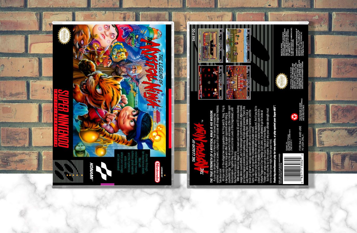 Legend of the Mystical Ninja, The, Case Color: CLEAR (Transparent)