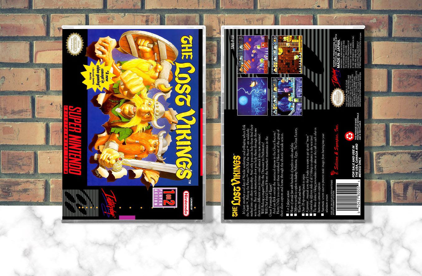 Lost Vikings 2, The, Case Color: CLEAR (Transparent)