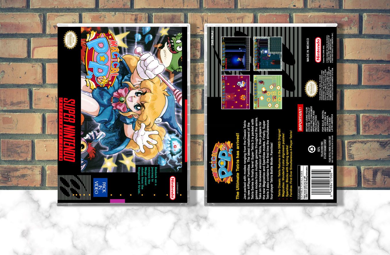 Magical Pop&#39;n (NTSC), Case Color: CLEAR (Transparent)