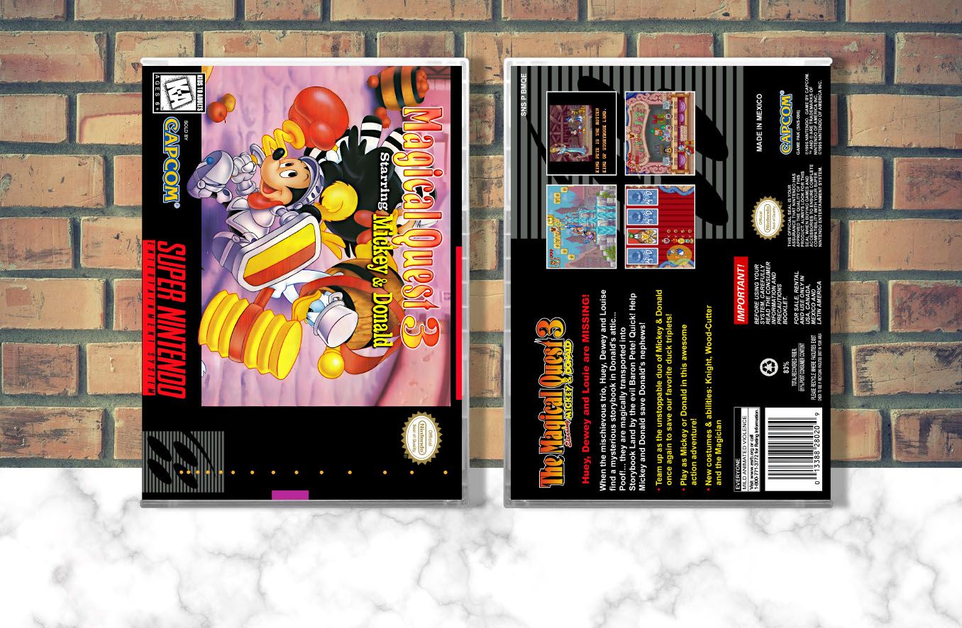 Magical Quest 3 Starring Mickey &amp; Donald, The, Case Color: CLEAR (Transparent)