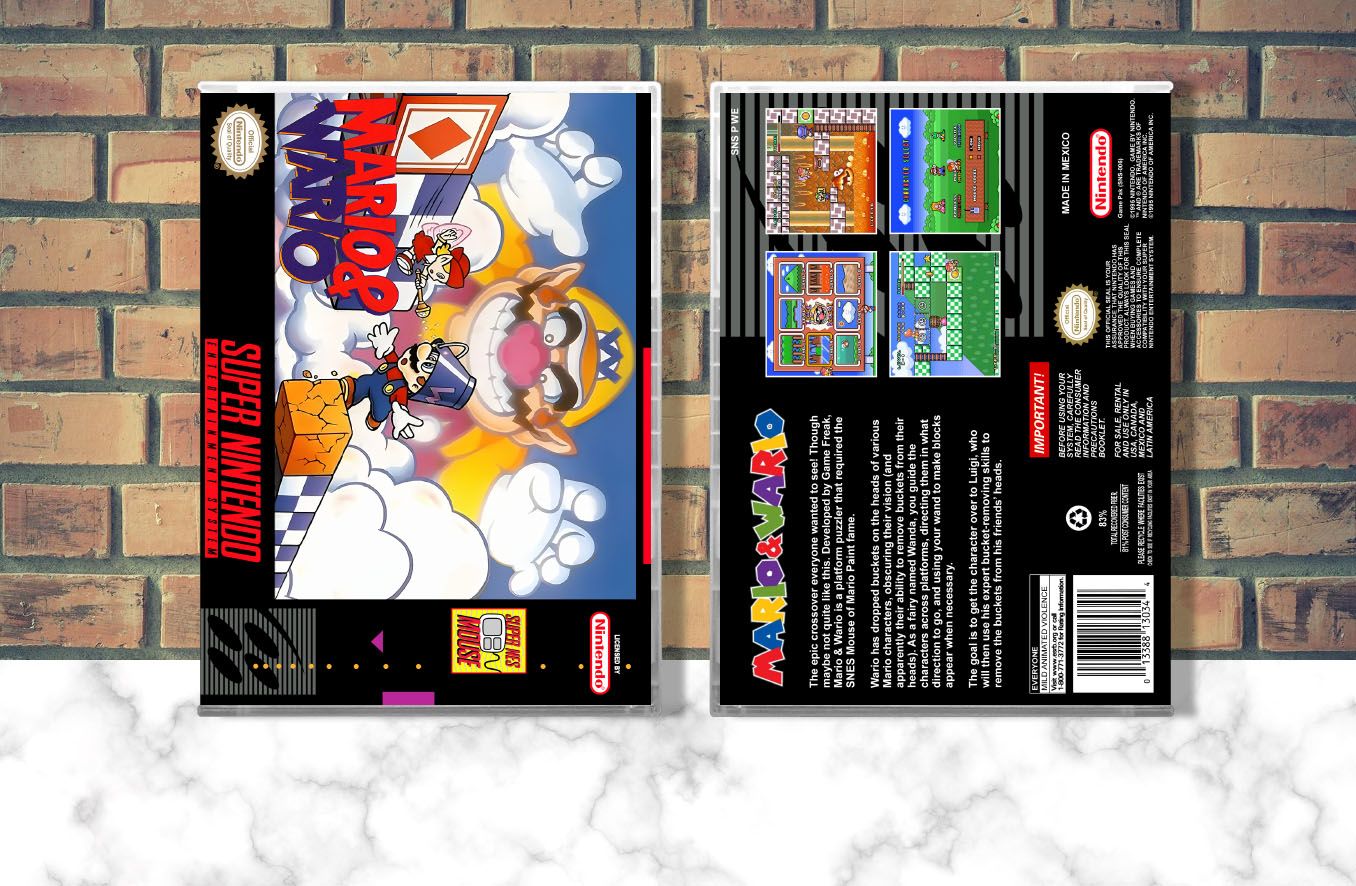 Mario &amp; Wario, Case Color: CLEAR (Transparent)