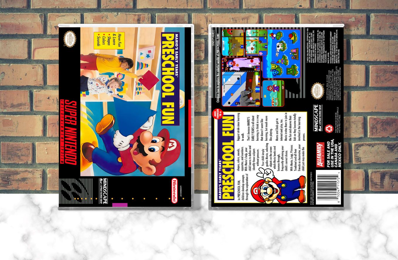 Mario&#39;s Early Years: Preschool Fun, Case Color: CLEAR (Transparent)