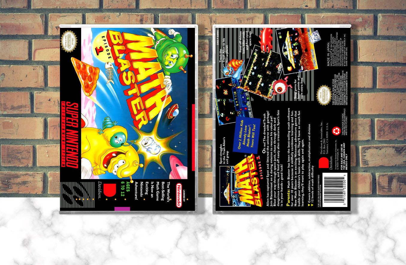 Math Blaster: Episode 1, Case Color: CLEAR (Transparent)