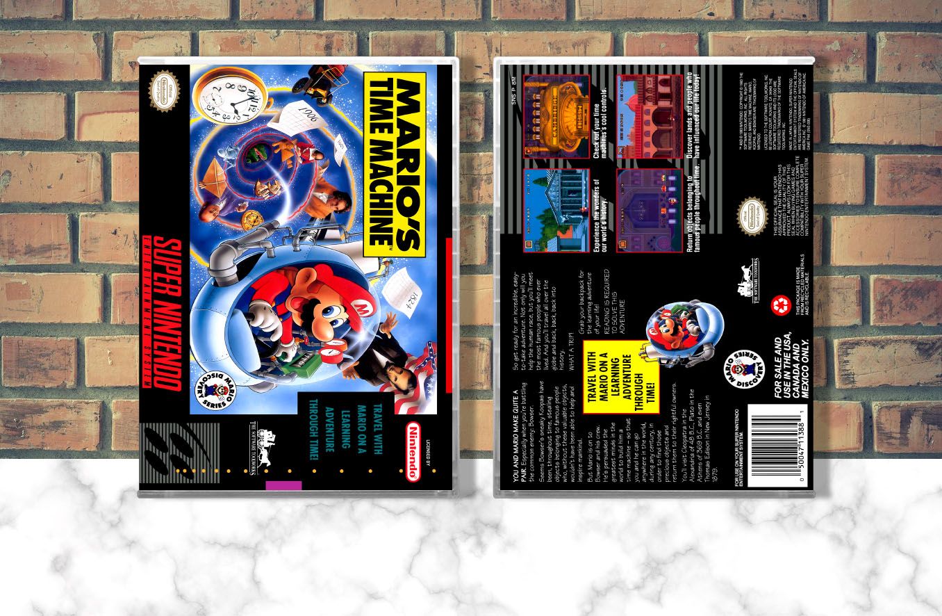 Mario&#39;s Time Machine, Case Color: CLEAR (Transparent)
