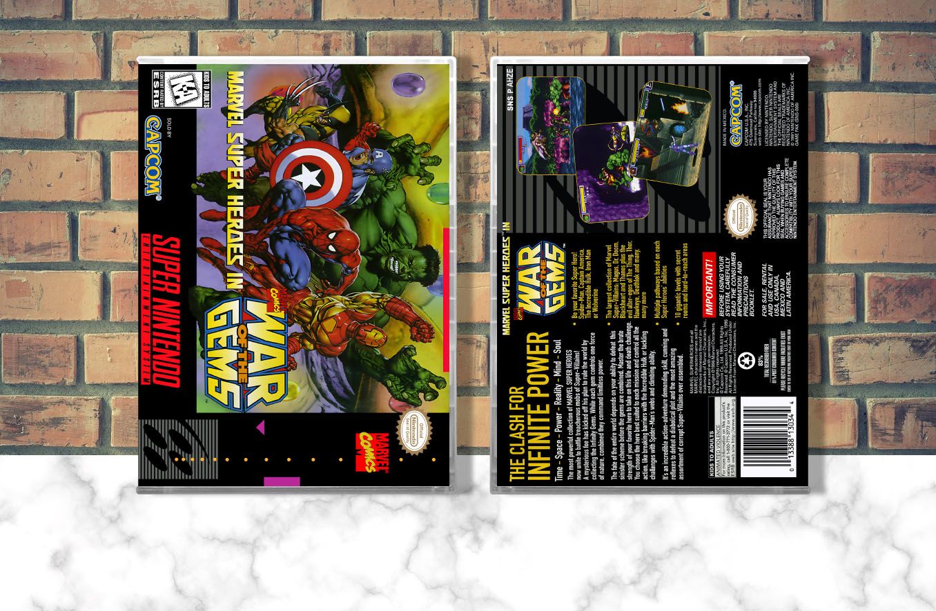 Marvel Super Heroes: War of Gems, Case Color: CLEAR (Transparent)