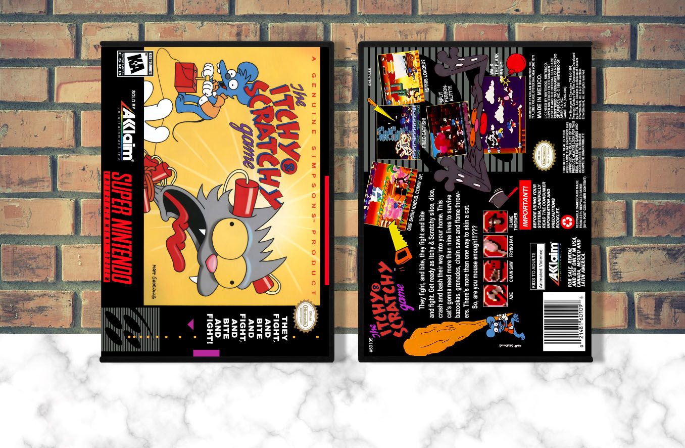 Itchy &amp; Scratchy Game, The, Case Color: DARK GREY (OEM DS CASE COLOR)