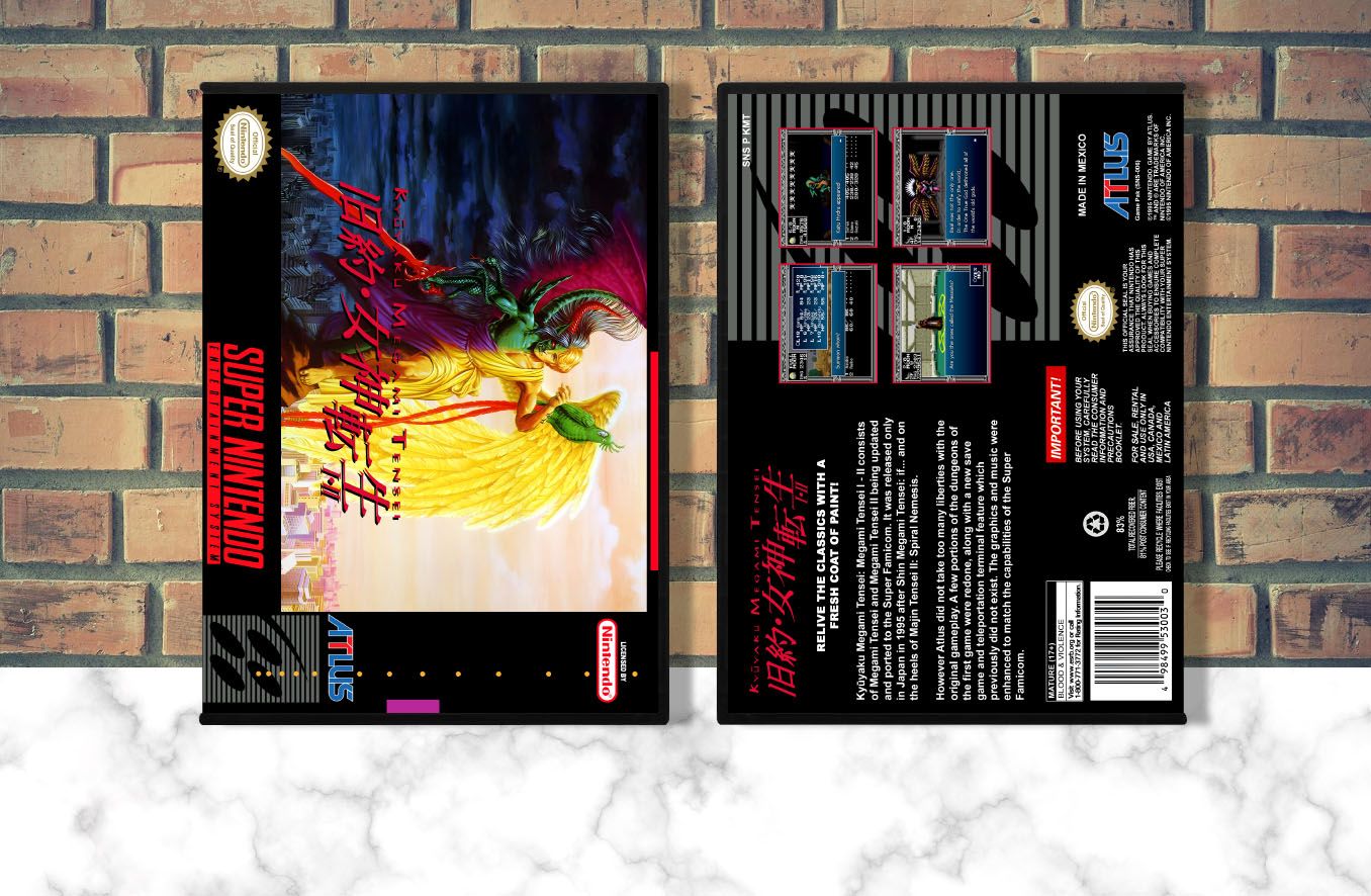 Kyuyaku Shin Megami Tensei I &amp; II, Case Color: DARK GREY (OEM DS CASE COLOR)