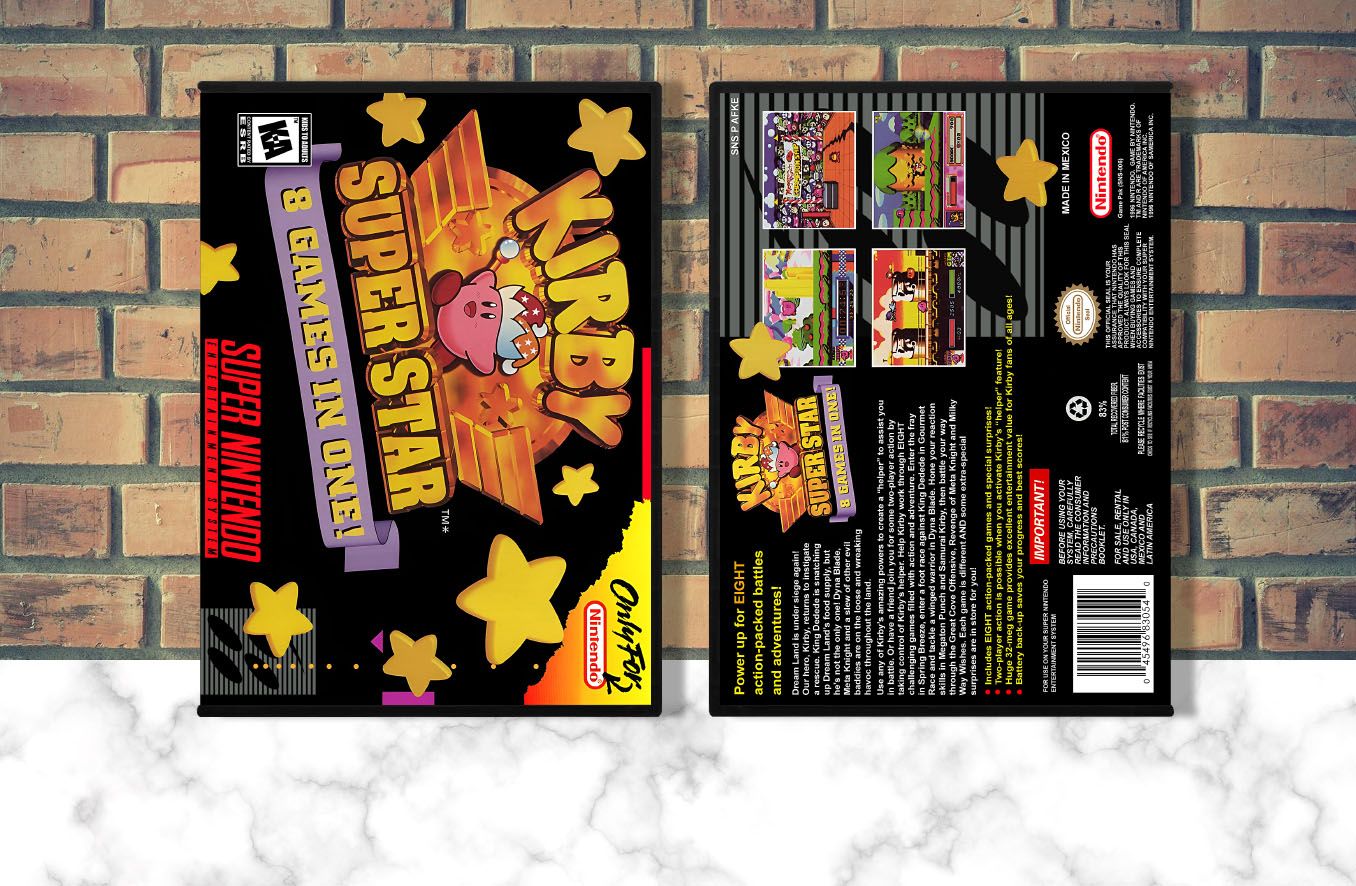 Kirby Super Star, Case Color: DARK GREY (OEM DS CASE COLOR)