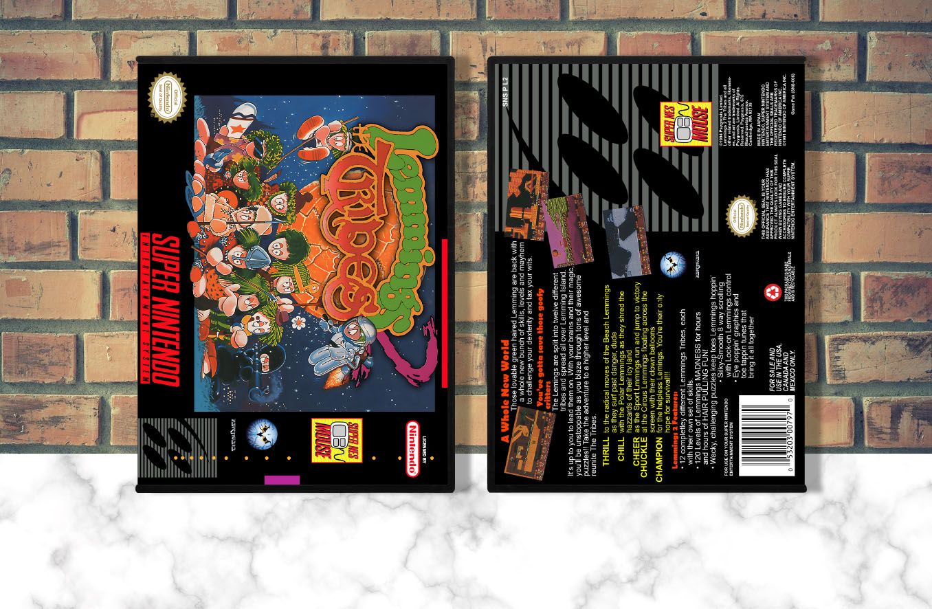 Lemmings 2: The Tribes, Case Color: DARK GREY (OEM DS CASE COLOR)