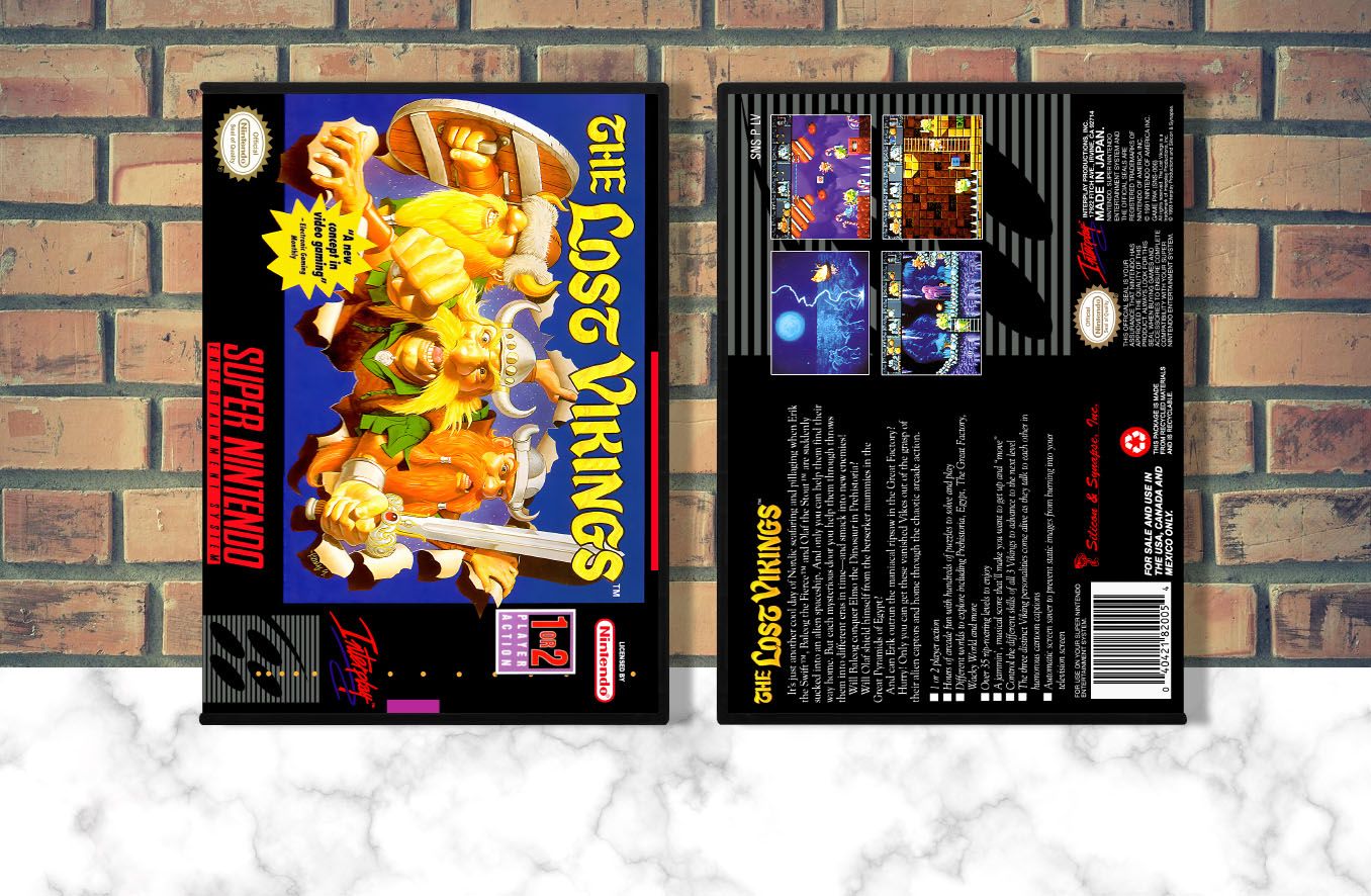 Lost Vikings, The, Case Color: DARK GREY (OEM DS CASE COLOR)