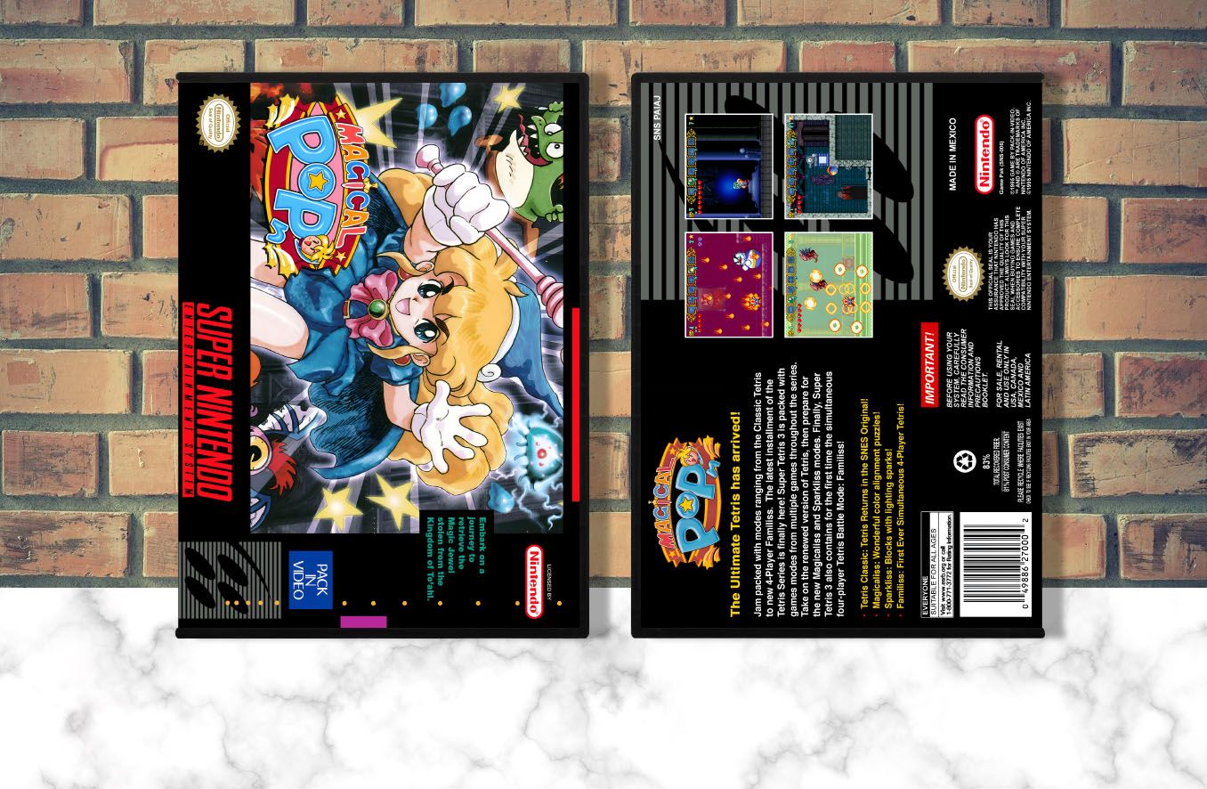 Magical Pop&#39;n (NTSC), Case Color: DARK GREY (OEM DS CASE COLOR)