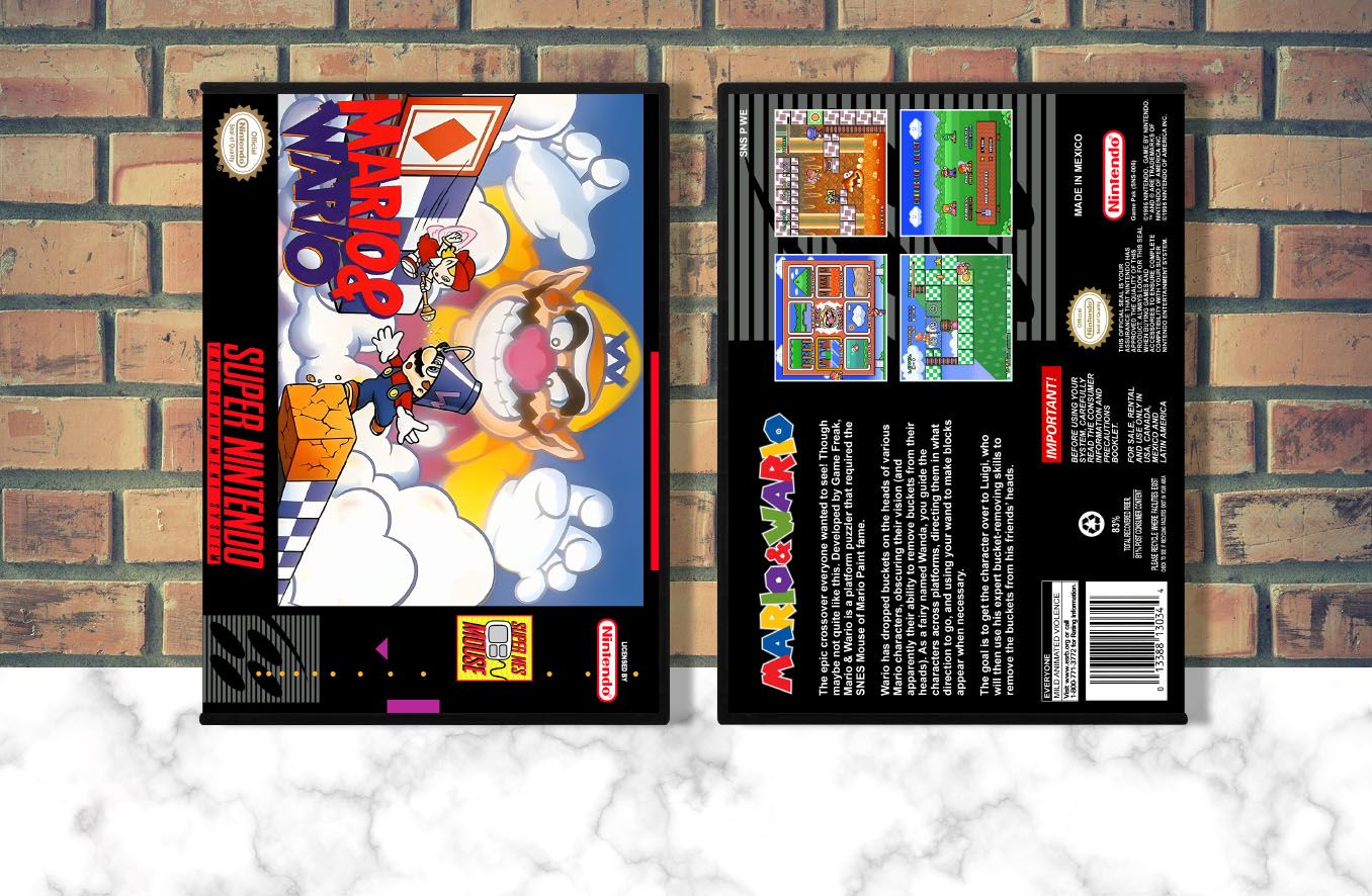 Mario &amp; Wario, Case Color: DARK GREY (OEM DS CASE COLOR)