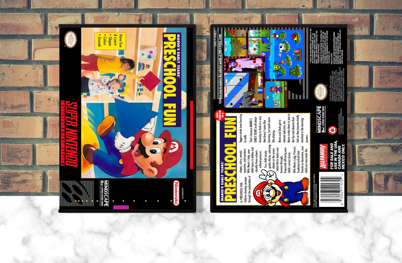 Mario&#39;s Early Years: Preschool Fun, Case Color: DARK GREY (OEM DS CASE COLOR)