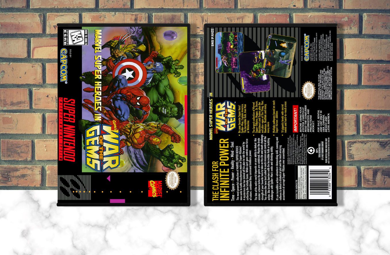 Marvel Super Heroes: War of Gems, Case Color: DARK GREY (OEM DS CASE COLOR)