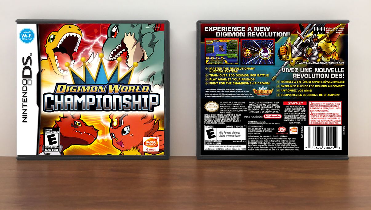 Digimon World Championship, Case Color: DARK GREY (OEM DS CASE COLOR)