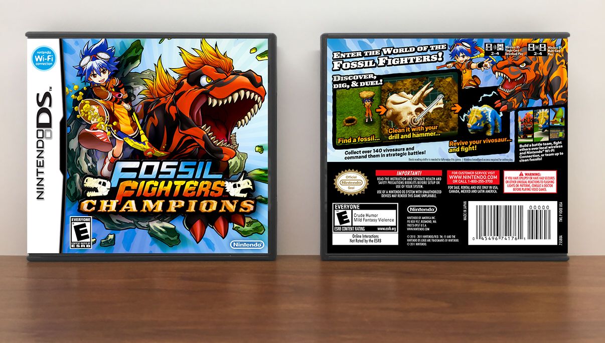 Fossil Fighters: Champions, Case Color: DARK GREY (OEM DS CASE COLOR)