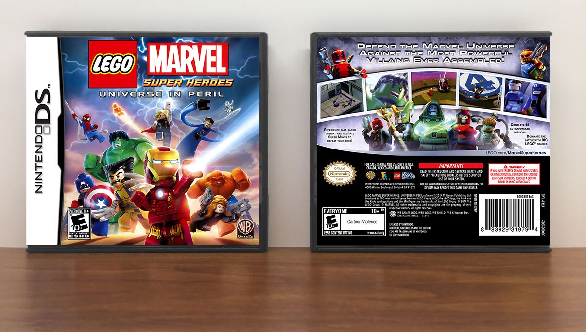 Lego Marvel Super Heroes: Universe in Peril, Case Color: DARK GREY (OEM DS CASE COLOR)
