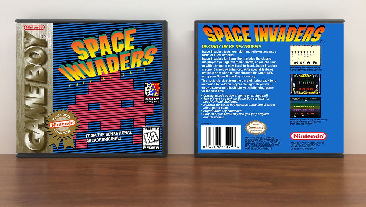 Space Invaders (PC), Case Color: DARK GREY (OEM DS CASE COLOR), Artwork Spine Color: (PC) Chrome
