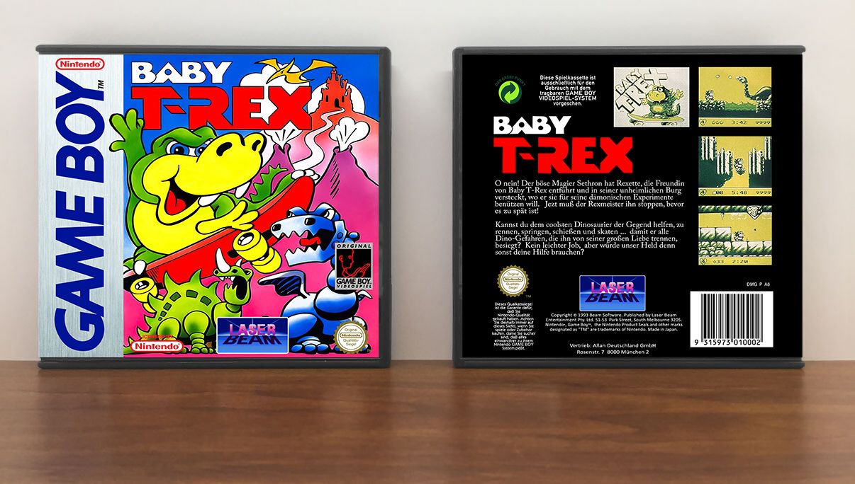 Baby T-Rex (PAL), Artwork Spine Color: Chrome