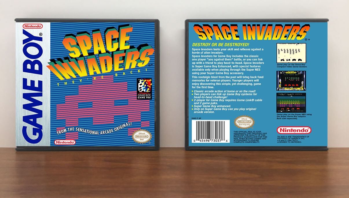 Space Invaders, Artwork Spine Color: Chrome