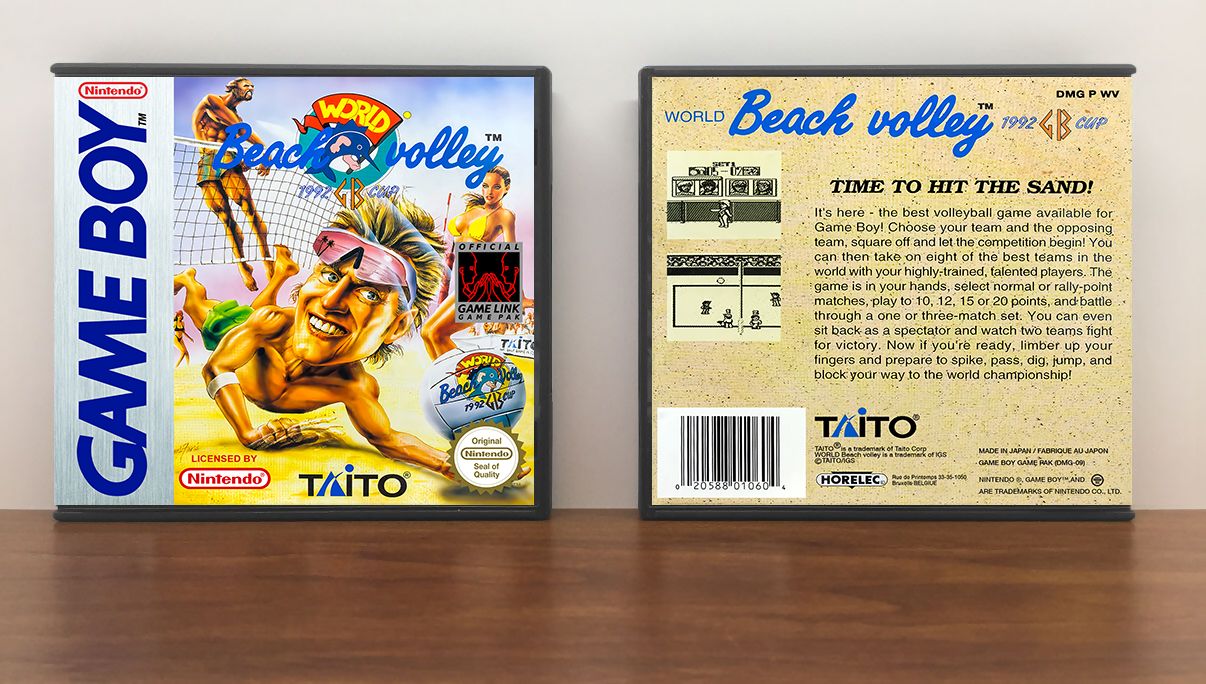 World Beach Volley (PAL), Artwork Spine Color: Chrome