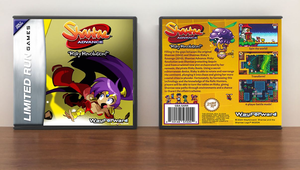 Shantae Advance: Risky Revolution!, Artwork Spine Color: Chrome