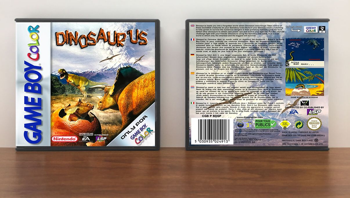 Dinosaur&#39;us (PAL), Artwork Spine Color: Chrome