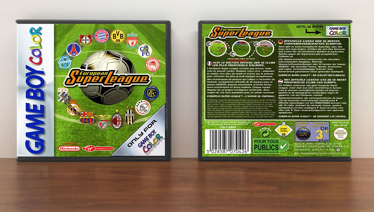 European Super League (PAL), Artwork Spine Color: Chrome