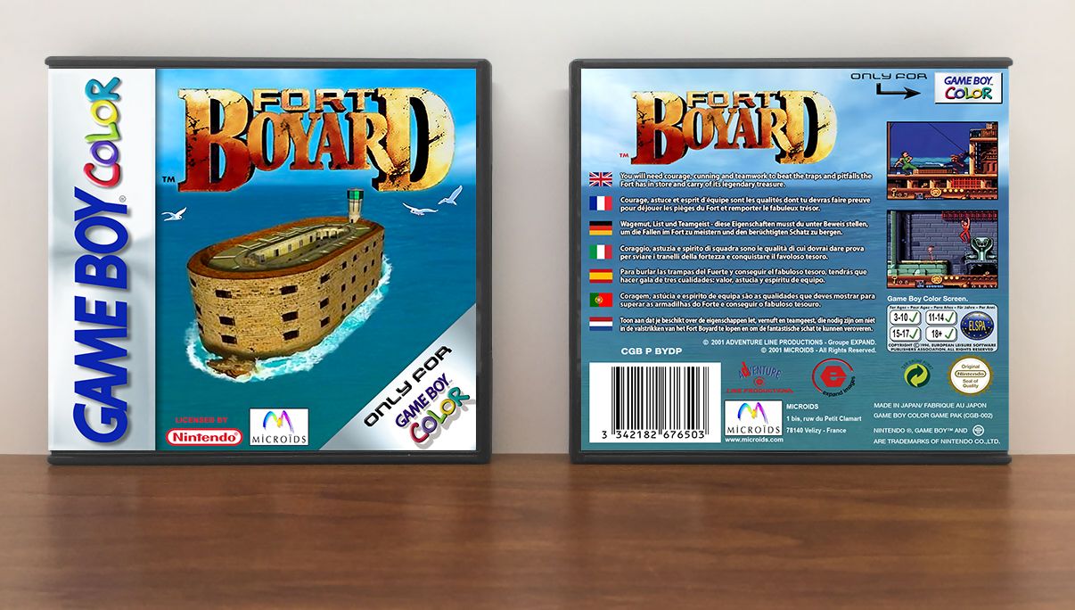 Fort Boyard (PAL), Artwork Spine Color: Chrome