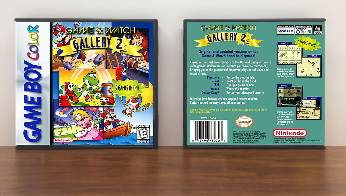 Game &amp; Watch Gallery 2, Artwork Spine Color: Chrome