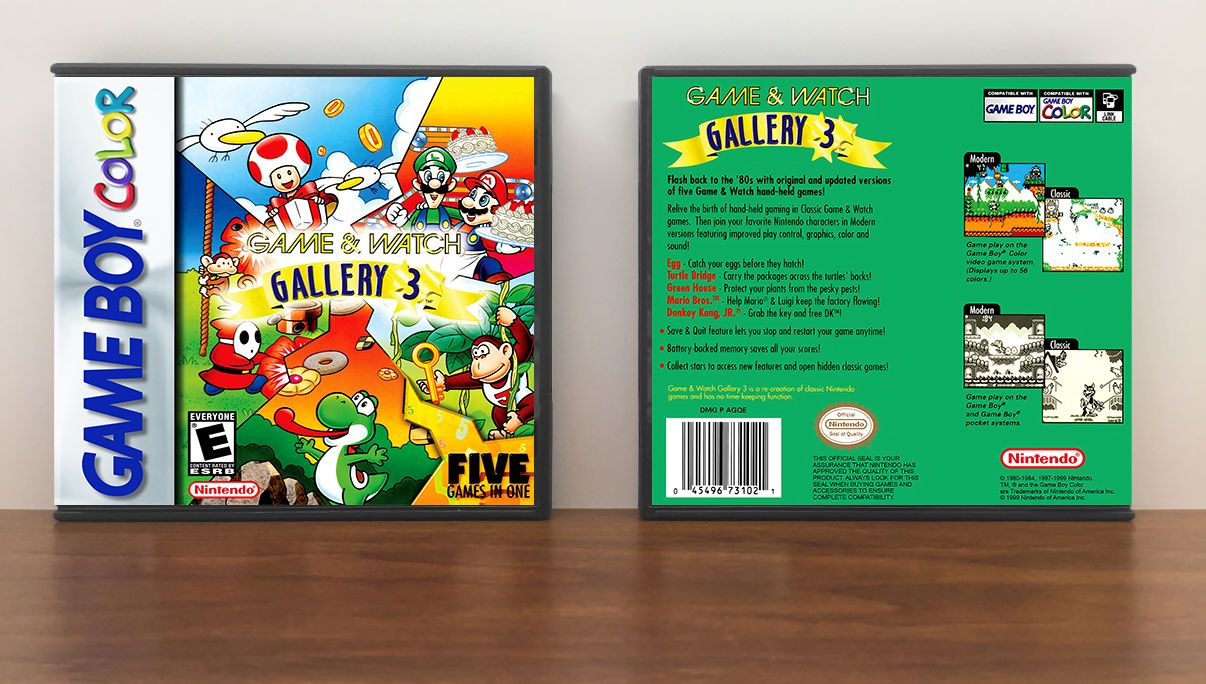 Game &amp; Watch Gallery 3, Artwork Spine Color: Chrome